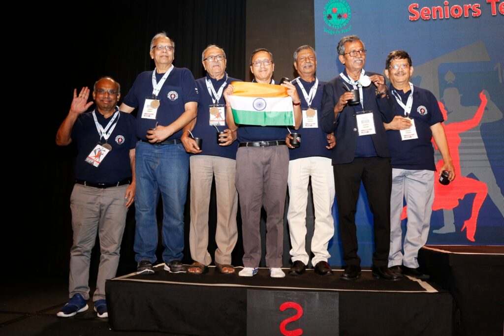 Indian Seniors Win Silver medal at 16th World  Bridge Games